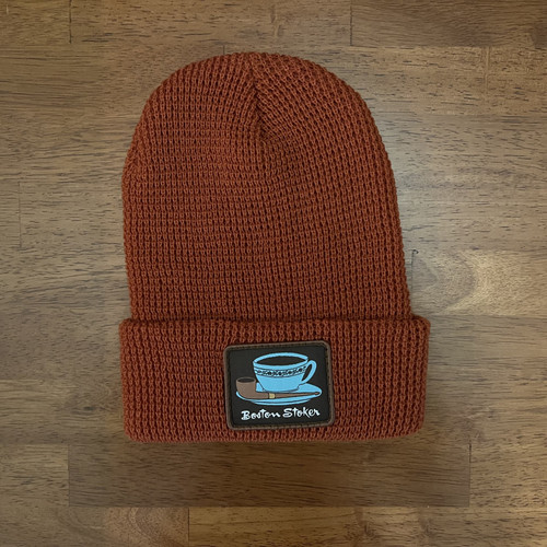 Waffle Knit Beanie - Red