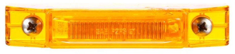 35 Series, LED, Yellow Rectangular, 2 Diode, Marker Clearance Light, P2, 2 Screw, Fit 'N Forget M/C, .180 Bullet Terminal/Ring Terminal, 12V, Kit, Bulk 35001Y3
