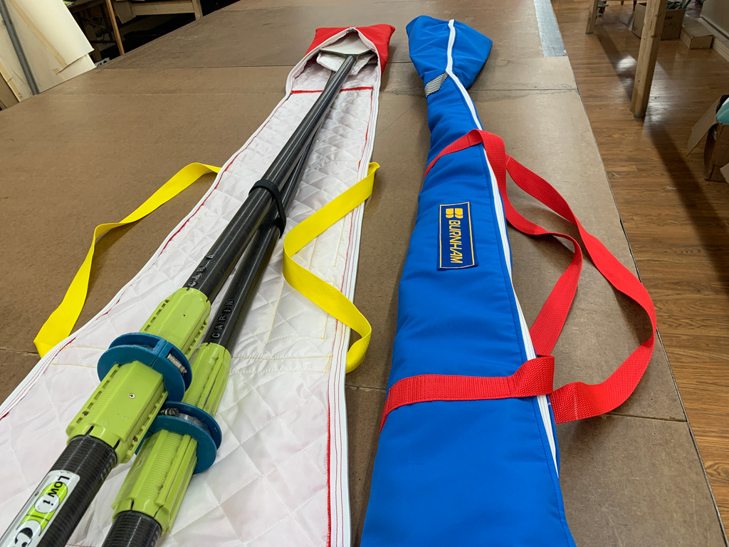 Custom Oar Bag in WeatherMAX. Travel South (or anywhere you can row)!