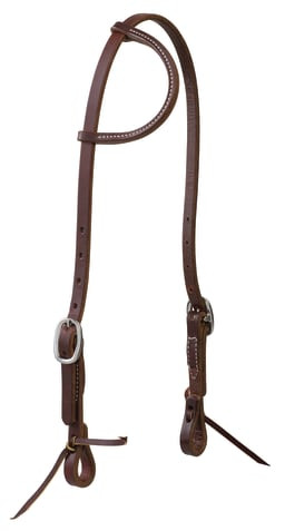 Working Tack Single-Ply Browband Headstall with Tie Bit Ends