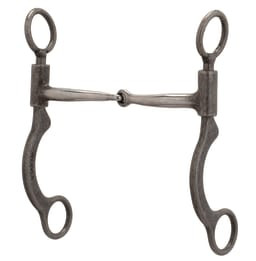 Pro Series Short 6-1/2" Cheek Horse Bit, Buffed Black