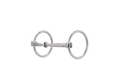 Jeremiah Watt Sagebrush Series Horse Bit, 5" Snaffle Mouth with Copper Inlay, 2-3/4" Rings