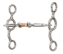 All Purpose Bit with 5" Sweet Iron Copper Wire Wrapped Dogbone Mouth