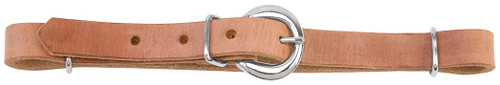 Straight Harness Leather Curb Strap, Russet