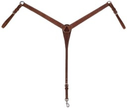 ProTack® Leather Breast Collar: Roper, Contoured, Tapered, Pulling, Tripping or Thin Style