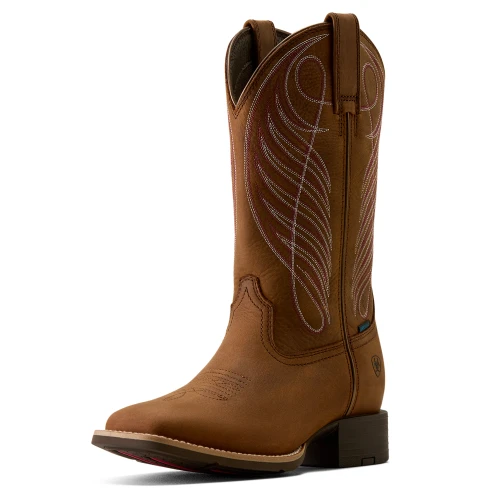 Ariat Round Up Waterproof Wide Square Toe Western Boot