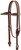 Texas Star Headstall, Hermann Oak Harness Leather