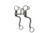 Professional "S" Shank 7" Cheeks Horse Bit, Buffed Black