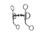 Professional Argentine Bit, 5" Sweet Iron Three-Piece Mouth