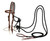 Loping Hackamore Leather Headstall/Rein