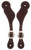 Burgundy Latigo Leather Spur Straps