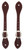 Burgundy Latigo Leather Spur Straps