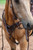 Working Tack Extra Heavy Harness Split Reins with Pineapple Knot Ends, 5/8" x 8'