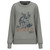Hooey Stallion Crew Women's Grey Pullover With Rodeo Logo