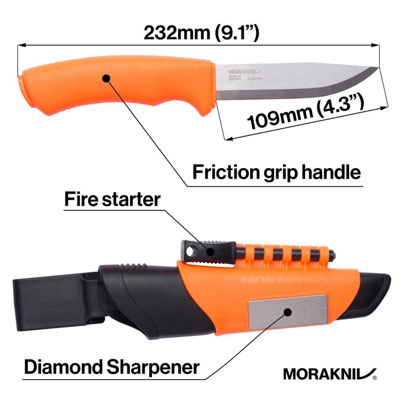 Mora Bushcraft Survival Orange