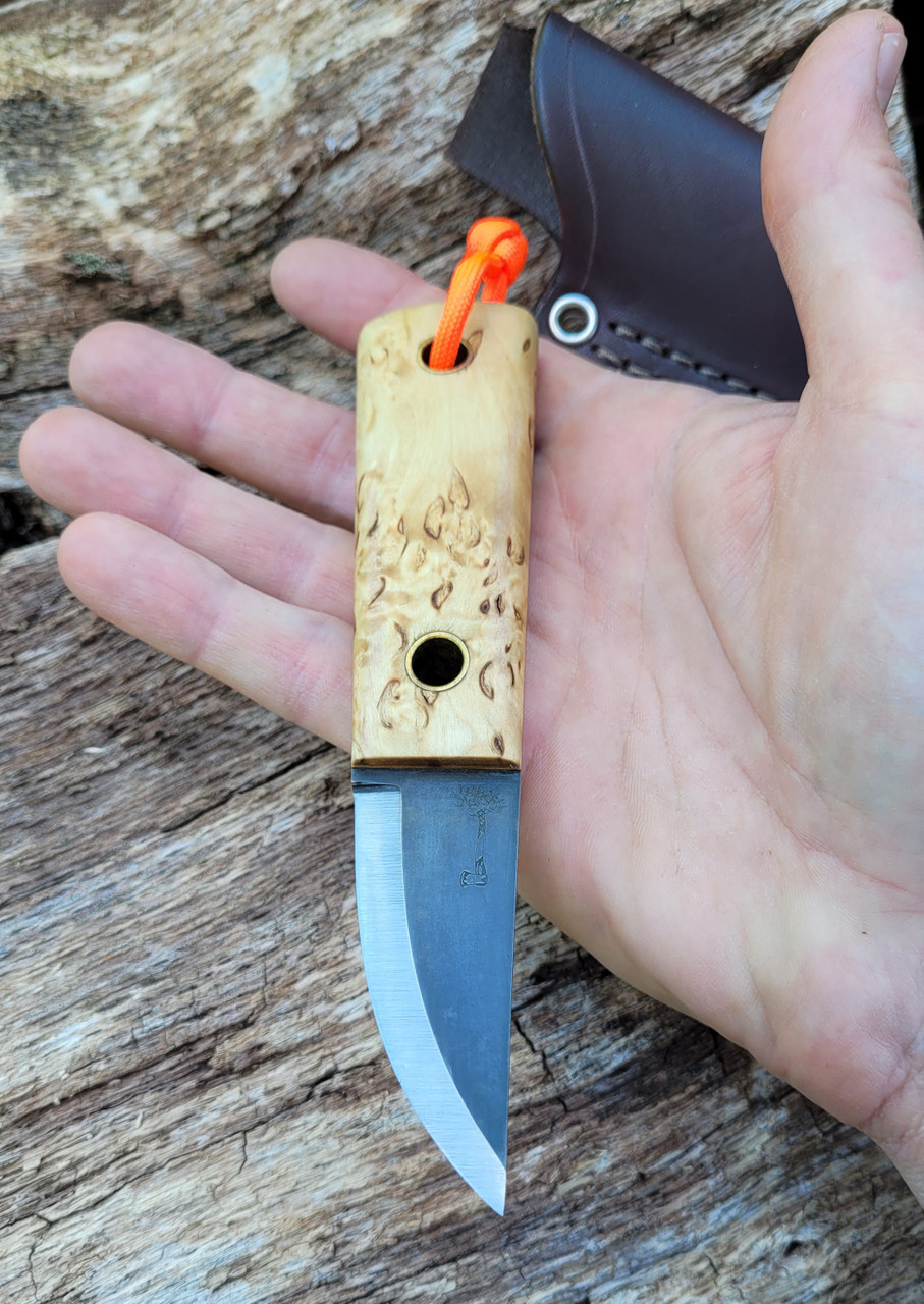 Mini Spike Curly Birch JRE Sheath Traditional Line - Bens Outdoor