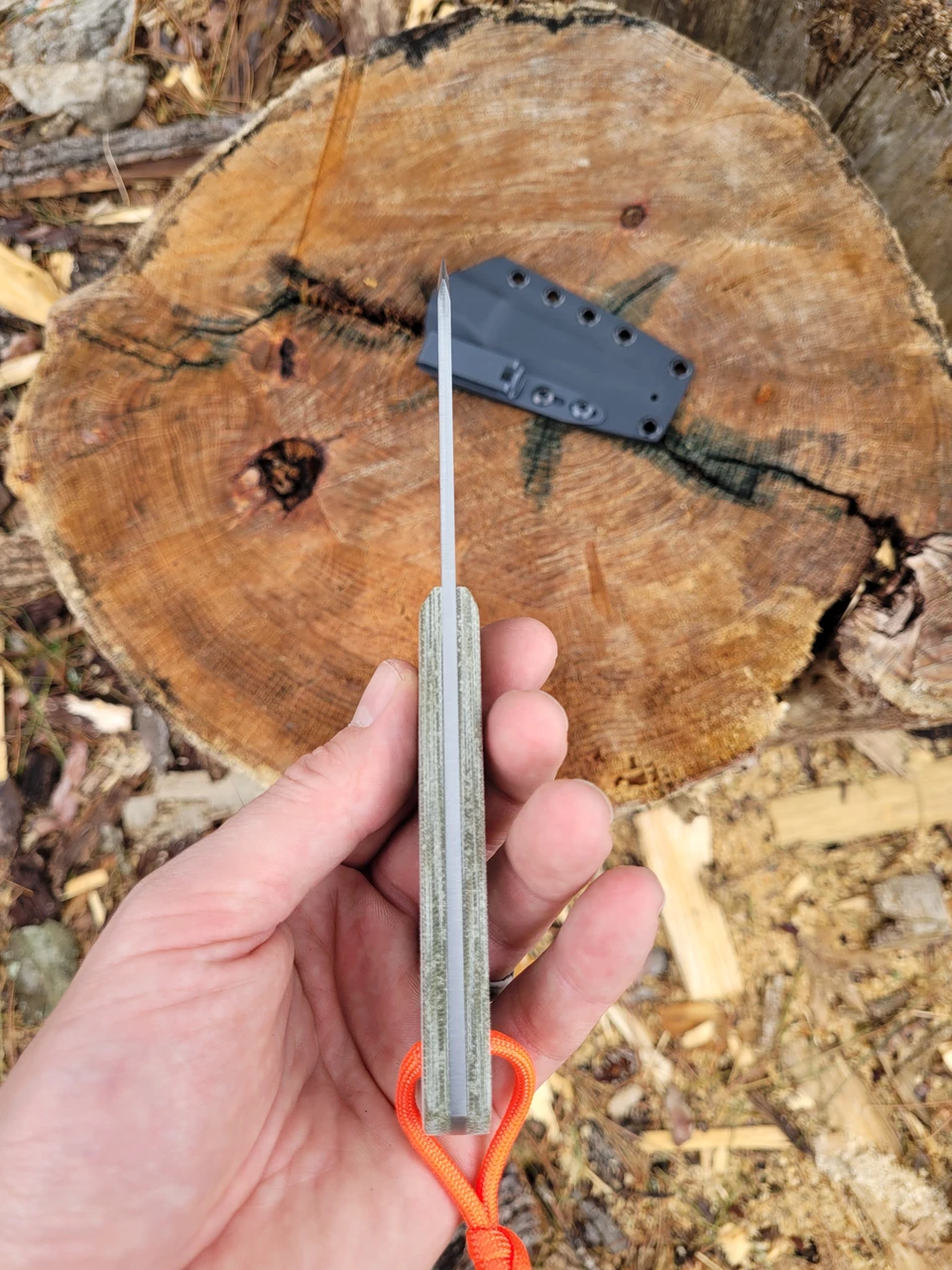 ISS Pick EDC Knife Green TeroTuf 