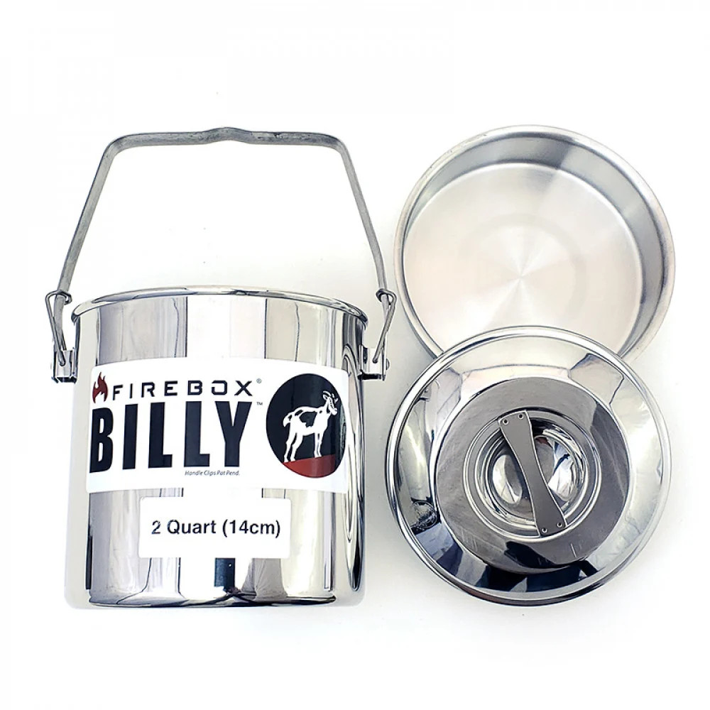 Zebra 14cm Billy Bush Pot W/SS Lid Clips - Bens Outdoor Products LLC