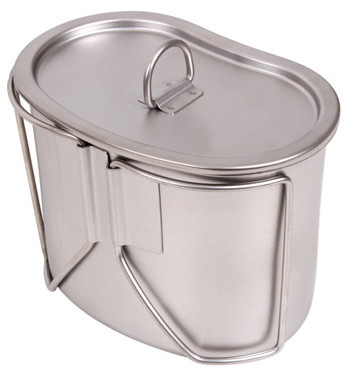 GI Style Heavy Duty Canteen Cup & Cover Set Stainless Steel - Bens