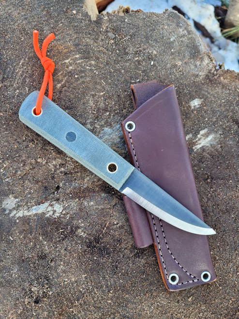 Norse Spike O.D. Green TeroTuf JRE Leather Sheath - Bens Outdoor