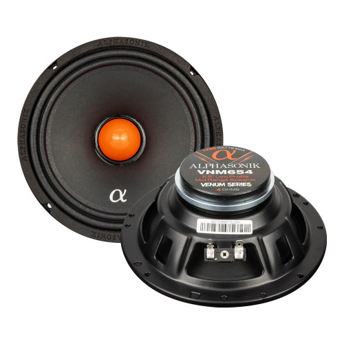 Alphasonik VNM (Venum Pro) 6.5" Low Profile Midrange Speakers - 1200 Watts