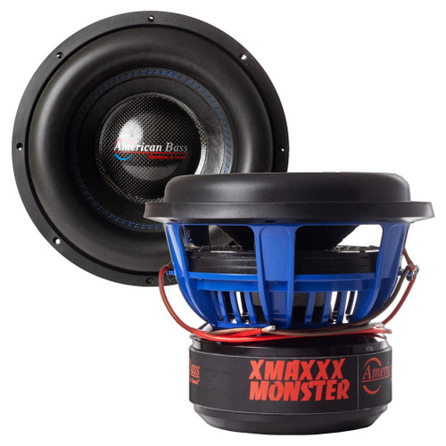 American Bass XMAX 12" Subwoofer | D1/D2 Voice Coil, 3500 Watts RMS / 7000 Watts Max, HUGE Surround Subwoofers 12 Volt & Beyond