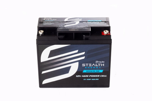 American Bass Stealth 150 - 12V AGM Battery, 15 AH, Up To 500 Watt Amplifiers Batteries 12 Volt & Beyond
