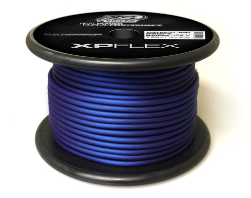 XS Power 8 AWG Cable, 735 Strands, 10% OFC, 90% CCA, Iced Blue, 250' Spool
