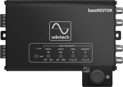 Wavtech bassRESTOR Bass Restoration Processor / 2-Channel Line Driver / Output Converter / Remote Level Controller Included