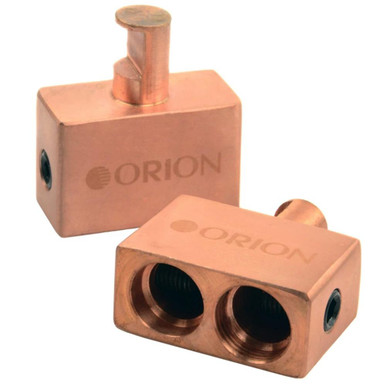 Orion Dual 1/0 Gauge Copper Amplifier Inputs (Pair) - W10-2X0-CCBL