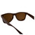 AlterImage Jive Sports Retro Sunglasses for Men or Women Brown Frame w/Silver Metal Accent & Brown Lenses