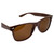 AlterImage Jive Sports Retro Sunglasses for Men or Women Brown Frame w/Silver Metal Accent & Brown Lenses