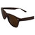 AlterImage Jive Sports Retro Sunglasses for Men or Women Brown Frame w/Silver Metal Accent & Brown Lenses