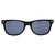 AlterImage Jive Sports Retro Sunglasses for Men or Women Black Frame w/Silver Metal Accent & Smoke Lenses