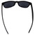 AlterImage Jive Sports Retro Sunglasses for Men or Women Black Frame w/Silver Metal Accent & Smoke Lenses
