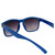 AlterImage Drift Sports Fashion Retro Sunglasses for Women Blue Frame w/Silver Metal Accent & Gradient Smoke Lenses