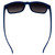 AlterImage Drift Sports Fashion Retro Sunglasses for Women Blue Frame w/Silver Metal Accent & Gradient Smoke Lenses