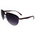 AlterImage Amelia Fashion Retro Sunglasses for Women Semi-Rimless Aviator Purple Frame w/ Gradient Smoke Lenses