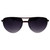 AlterImage Amelia Fashion Retro Sunglasses for Women Semi-Rimless Aviator Purple Frame w/ Gradient Smoke Lenses