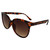 AlterImage Glam Fashion Retro Sunglasses for Women Tortoise Frame w/ Silver Metal Accents & Gradient Brown Lenses