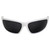 AlterImage Chance Wraparound Sports & Motorcycle Retro Sunglasses for Men or Women White Frame w/ Coinjected Rubber Temples & Smoke Lenses