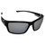 AlterImage Tussle Wraparound Sports & Motorcycle Retro Sunglasses for Men or Women Black Frame w/ Coinjected Rubber Temples & Flash Mirror Lenses