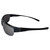 AlterImage Guardian Wraparound Sports & Motorcycle Retro Sunglasses for Men or Women Semi-Rimless Gray Frame w/Rubber Tips & Nose Pads Flash Mirror Lenses