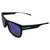 AlterImage Crash Sports Fashion Retro Sunglasses for Men or Women Black Frame w/Metal Accents & G-Tech Blue Lenses