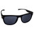 AlterImage Crash Sports Fashion Retro Sunglasses for Men or Women Black Frame w/Metal Accents & Smoke Lenses