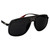 AlterImage Shore Sports Fashion Retro Sunglasses for Men or Women Gunmetal Frame w/ Silver Metal Accents & Smoke Lenses