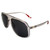AlterImage Shore Sports Fashion Retro Sunglasses for Men or Women Silver Frame w/ Silver Metal Accents & Smoke Lenses