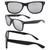 AlterImage Jive Sports Retro Sunglasses for Men or Women 4 Pair Blue Brown Black Frames w/Flash Mirror Brown Smoke Lenses