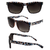 AlterImage Drift Sports Fashion Retro Sunglasses for Men or Women 2 Pairs Blue Frame w/Gradient Smoke Lenses & Tortoise Frame w/Brown Lenses