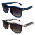 AlterImage Drift Sports Fashion Retro Sunglasses for Men or Women 2 Pairs Blue Frame w/Gradient Smoke Lenses & Tortoise Frame w/Brown Lenses